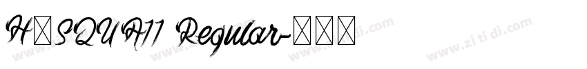 H_SQUA11 Regular字体转换